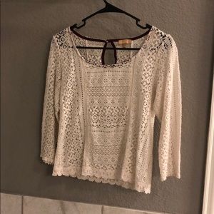 White lace top